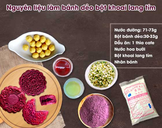 nguyên liệu làm bánh dẻo