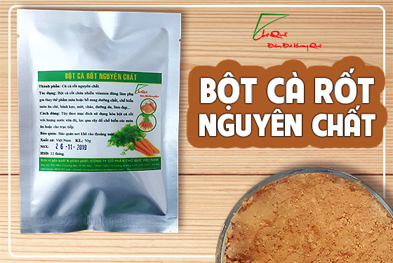 bột cà rốt chợ quê