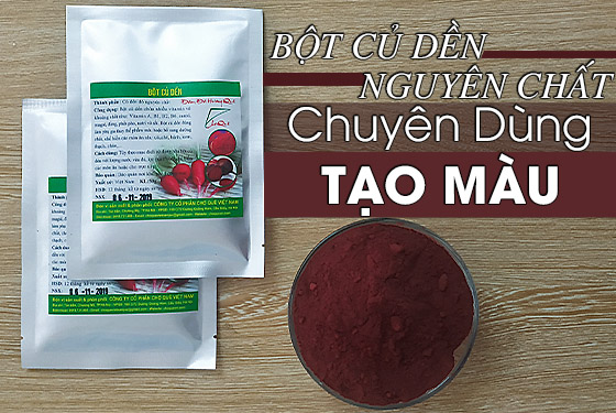 bột củ dển nguyên chất tạo màu tự nhiên