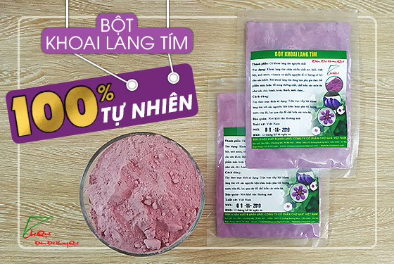 bột khoai lang tím nguyên chất từ tự nhiên