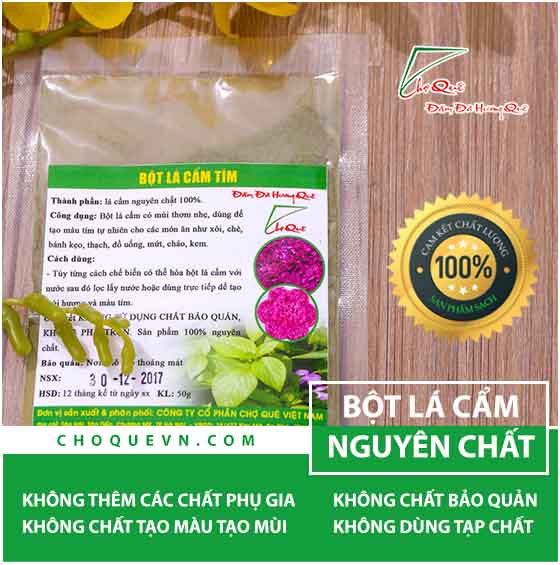 địa chỉ bán sỉ lẻ bột lá cẩm