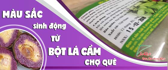 bột lá cẩm để làm bánh - thạch cho màu sắc sinh động