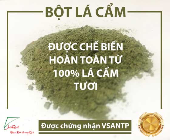 Hướng dẫn phân biệt bột lá cẩm thật và giả