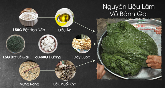 nguyên liệu làm bánh gai