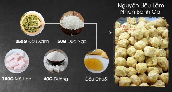 nguyên liệu làm nhân bánh gai