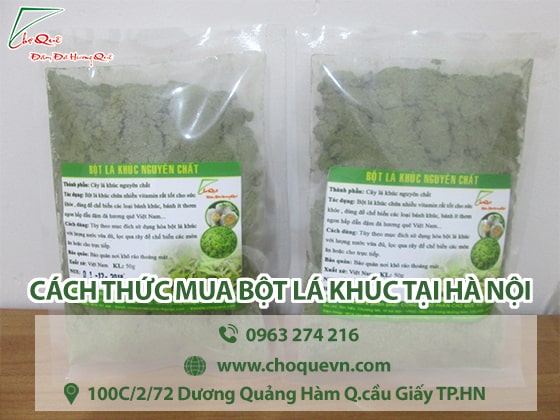 địa chỉ mua bột lá khúc