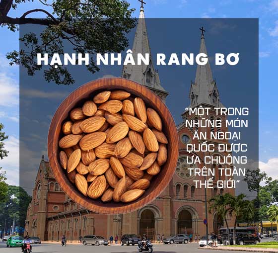 Hạnh nhân rang bơ tại sài gòn