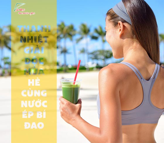 Giải nhiệt mùa hè với nước ép bí đao hạnh nhân