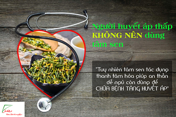 Người bị huyết áp thấp có nên uống tâm sen không?