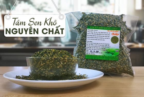 tâm sen khô nguyên chất