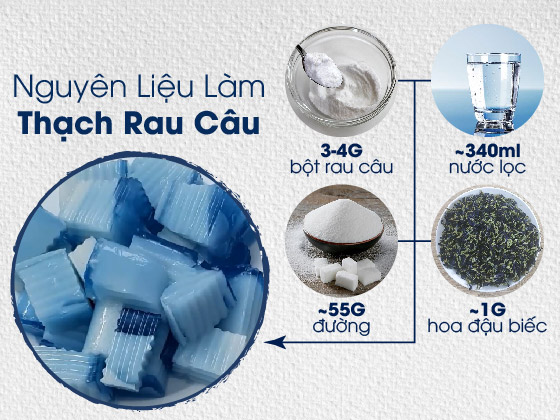 Tự tay vào bếp làm thạch rau câu hoa đậu biếc cho ngày hè