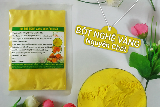 tinh bột nghệ vàng