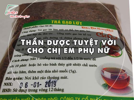 trà gạo lứt- thần dược tuyệt vời dành cho chị em phụ nữ