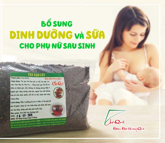 có nước gạo lứt, sữa nhiều tức ngực