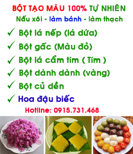 bột màu rau củ quả